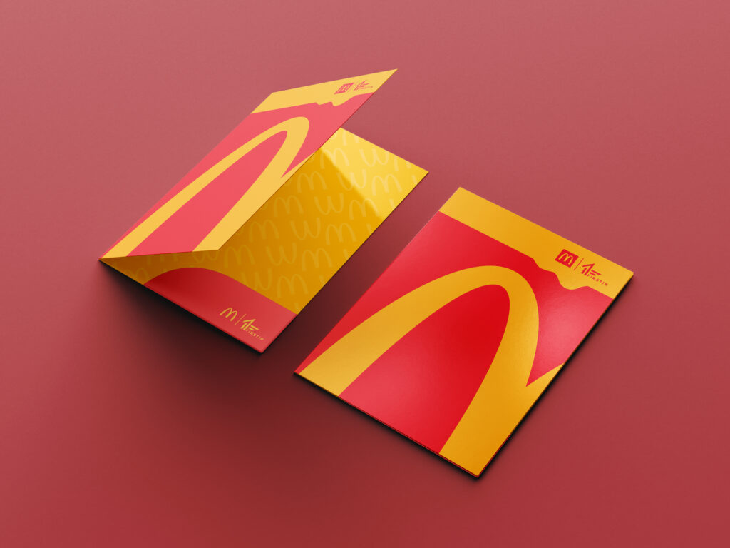 FIRSTIN × McDonald’s – grafický dizajn tlačovín