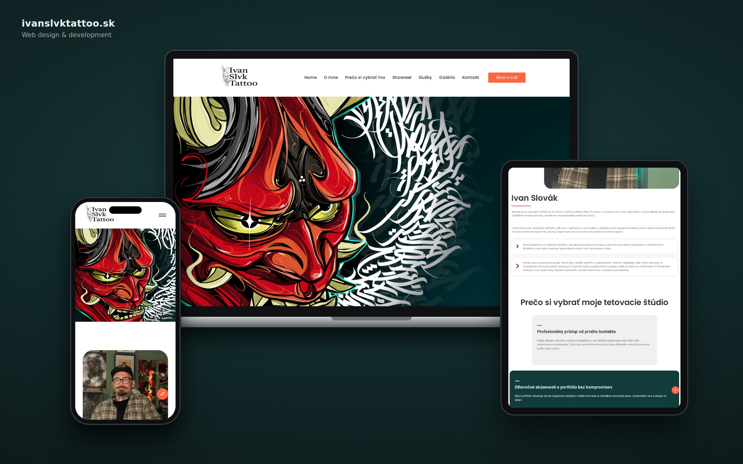 Ivan Slvk Tattoo – weboldal és logó