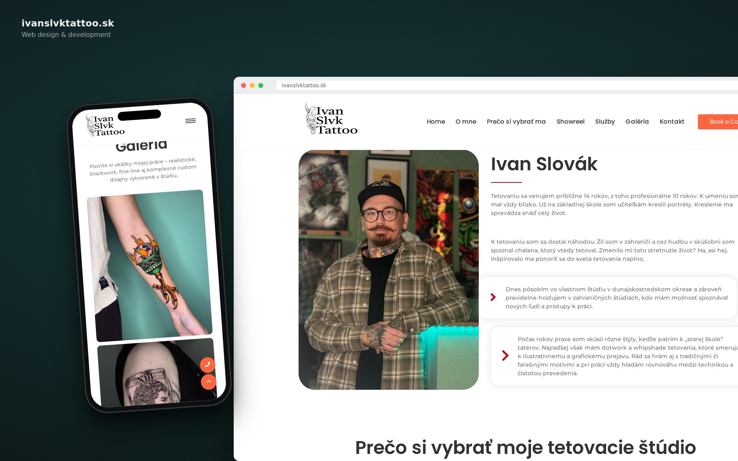 Ivan Slvk Tattoo – weboldal és logó